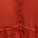 BCBGMAXAZRIA  Size XXS Dress V-neck High Low Hem Sleeveless Button Up Red Women’s Photo 3