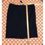 Talbots  Woman Navy Blue Eyelet Skirt Women's 16 100% Cotton Zip At Back G2 Photo 4