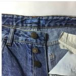 Pull & Bear Destroyed‎ Button Fly Frayed Jeans 32 Blue Size 2 Photo 2
