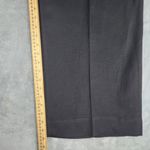 Banana Republic  Womens Wide Leg Cropped Pants Black Linen Blend Size 12 Photo 6