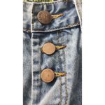 Top Trends Denim Flare Jeans Distressed Frayed Hem Button Fly Light Wash 32 Blue Size 42 Photo 2
