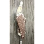 Anthropologie  Women's Pink Velvet Square Neck Long Sleeve Blouse‎ Small Photo 2