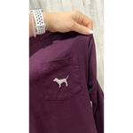 Victoria's Secret PINK Women's Maroon Long Sleeve Pullover Shirt Size Small Photo 1