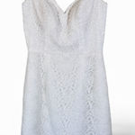 The Wedding Bell White Lace Sweetheart Neckline Mini Dress Womens XS Bridal Photo 0