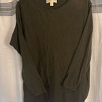 Michael Kors  Olive Green Knit Top Photo 0