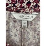 Lucky Brand  Sleeveless Top‎ Medallion Print Ruffle Trim Boho Casual Tank Top M Photo 3