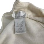Designers Originals Womens Cream Mock Neck Sweater Large With Back Zip vintage L White Photo 1