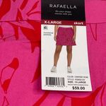 Rafaella  Stretch Skort Women's Size XL Pressed Palms‎ Carmine Rose Pockets NEW Photo 8