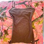 Aeropostale y2k vintage 2000s brown full length cami tank top w/ built in bra Photo 3