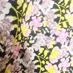 14th & Union Black Trim Pink & Yellow Floral Kimono Top Swim Cover Up One Size Photo 5