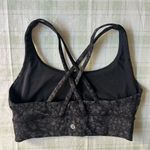 Lululemon Women's Black Patterned Sports Bra Photo 1
