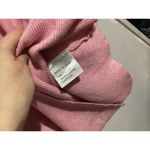 Luxe Moda Beaded Ribbed Pink Long Sleeve Top Size XL Photo 6