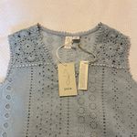Joie 5 for $25  Embroidered Eyelet Peasant Tank Light Blue size Small NWT‎ Photo 4