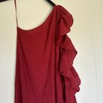 J.Crew One Shoulder Ruffle Cover Up Dress Medium Photo 2