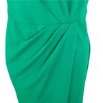 Calvin Klein Emerald Green One-Shoulder Gown Size 2 Ruched Wrap Formal Wear Photo 3