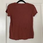 Forever 21  Burnt Red/Orange Vneck Shirt Size Small Photo 8