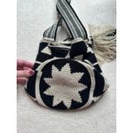 Aztec Print Bucket Bag Drawstring Bag Black Photo 3