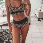 Amazing Lace I'm With The Band Black Band Leopard Bikini Photo 3