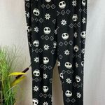 Disney Nightmare Before Christmas Black & White Soft Print Pajama Pants & Top Set L Photo 3
