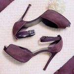 Nine West  Pumps Lisor Suede Stilettos Heels Closed Back Sandals Purple Size 9.0M Photo 8