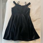 Francesca's Francesca’s Black Velvet Dress Photo 6