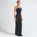 SKIMS  Cotton Rib Maxi Dress in Soot Black Size Medium Photo 8
