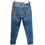 RE/DONE Denim Jeans 90s High Rise Skinny Ankle Crop Mid Color Size 27 Photo 5