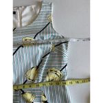 Talbots D2 Floral Stretch Dress Size 2 Blue White Butter Yellow Photo 6