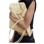 ZARA  Faux Leather Tote Bag Beige Photo 2