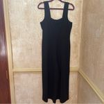 River Island  black cropped pants wide leg jumpsuit romper Sz 10 Medium Photo 1