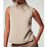 Spanx AirEssentials Sleeveless Mockneck Top & Wide Leg Pants Set in Fawn Photo 1