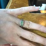 Natural Arizona Peridot Sterling Silver Ring Size 6 Green Photo 1