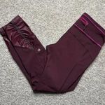 Lululemon  $98 Pace Queen Tight *Full On Luxtreme Bordeaux Drama / Raspberry Sz 6 Photo 3