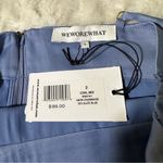 We Wore What  Size 2 Silky Blue Cowl Midi Dress Party Club Bridesmaid Wedding Photo 10