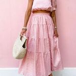En Saison Riley Stripe Midi Skirt Pink Photo 0