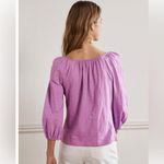 Boden Bright Orange Blouson Cotton Top Long Sleeve Blouse NEW Size LARGE Photo 5