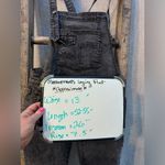 Free People dark gray wash denim overalls size 24 EUC!!!! Photo 4