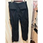 ZARA  Black Utility Cargo Pants Womens Size 8 Relaxed Fit‎ Pockets Photo 1