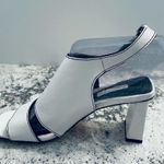Topshop Nateisha High Heeled Sandals Leather White Size 6.5 Photo 5