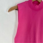 ANIMALE Pink Ribbed Stretch Knit Sleeveless Mock Neck Top Size M Size M Photo 1