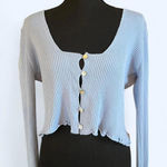 Nasty Gal Light blue cropped cardigan Size 8 Photo 0