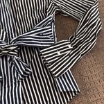 Walter Baker  Striped Black and White/blue and white striped Top size small Photo 3