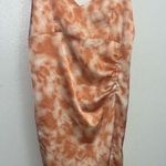 Forever 21 Cute Tie-Dye Orange Dress Small Photo 0