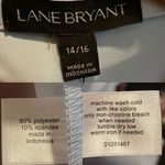 Lane Bryant NEW Womens Shirt Blouse Blue V Neck Tiered Flare Sleeve 14/16 Photo 6