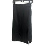 P. Cill Sleeveless Top Skirt Set Womens XS Black Maxi Slit Co Photo 5