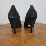 Steve Madden Womens Shoes Size 8M Black Suede Pointed Toe Slip On Heels Photo 3