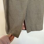 Talbots Vintage Brown and Cream Houndstooth Pencil Skirt Womens 8 Photo 3