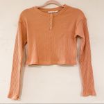 Lush Clothing Lush Cropped Ribbed Sweater in Cafe Crème XS Photo 0