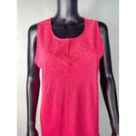 Northcrest Tank Top Womens L Pink Sleeveless Crochet Trim Casual Summer Size L Photo 3