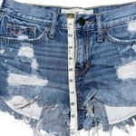 Hollister VTG Y2K Low Rise Micro Mini Denim Jean Shorts Distressed Size 0 / 24 Photo 9